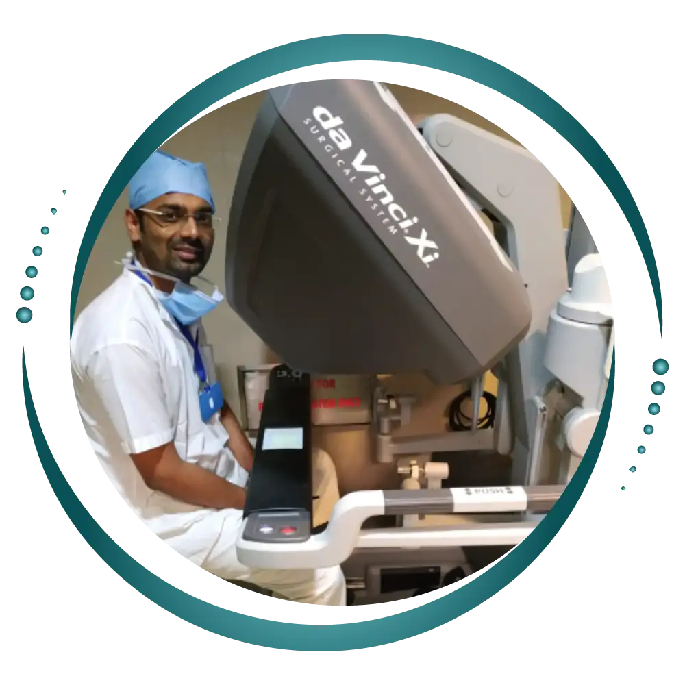 Dr. Varun Agarwal, Best Uro-Oncologist and Robotic Surgeon in Vashi, Navi Mumbai utilizes state-of-the-art robotic technology to perform minimally invasive surgeries.